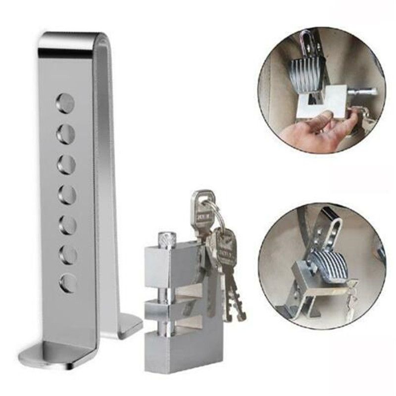 Anti-theft Accelerator Pedal Lock Stainless Universal Car Safety Auto Car Brake Clutch Pedal Lock