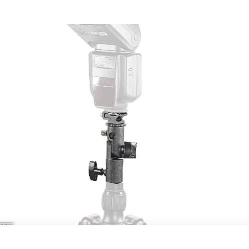 Multipurpose E-type Flash  & Umbrella Holder, Metal Hot Shoe