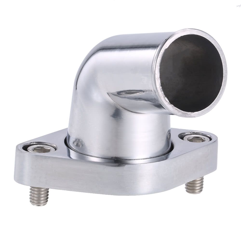 SBC BBC Polished Aluminum 15° Swivel Water Neck Fits SB BB