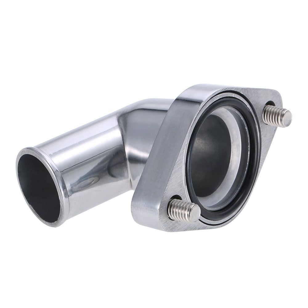 SBC BBC Polished Aluminum 15° Swivel Water Neck Fits SB BB