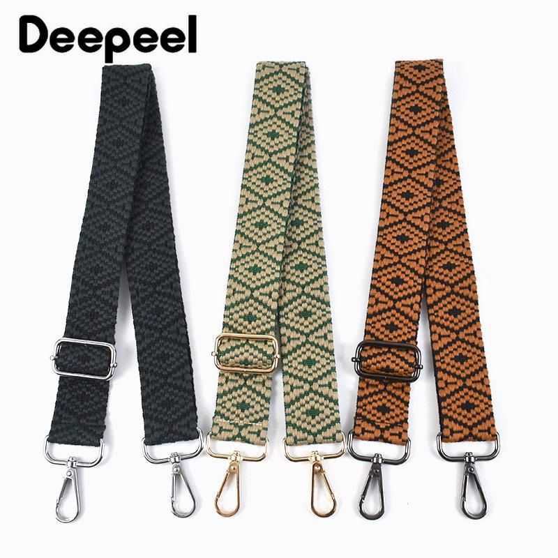 1Pc Deepeel 3.8cm Wide Bag Shoulder Strap 75~130cm Adjustable Webbing Straps Women's Crossbody Replacement Bags Belt Accessories