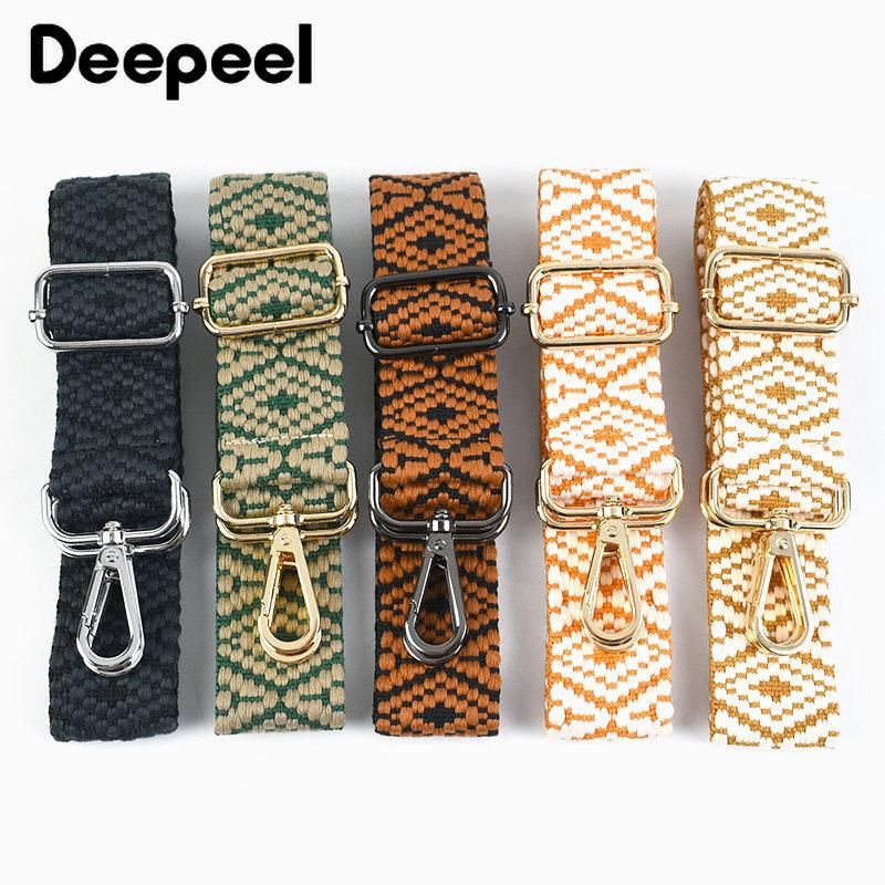 1Pc Deepeel 3.8cm Wide Bag Shoulder Strap 75~130cm Adjustable Webbing Straps Women's Crossbody Replacement Bags Belt Accessories