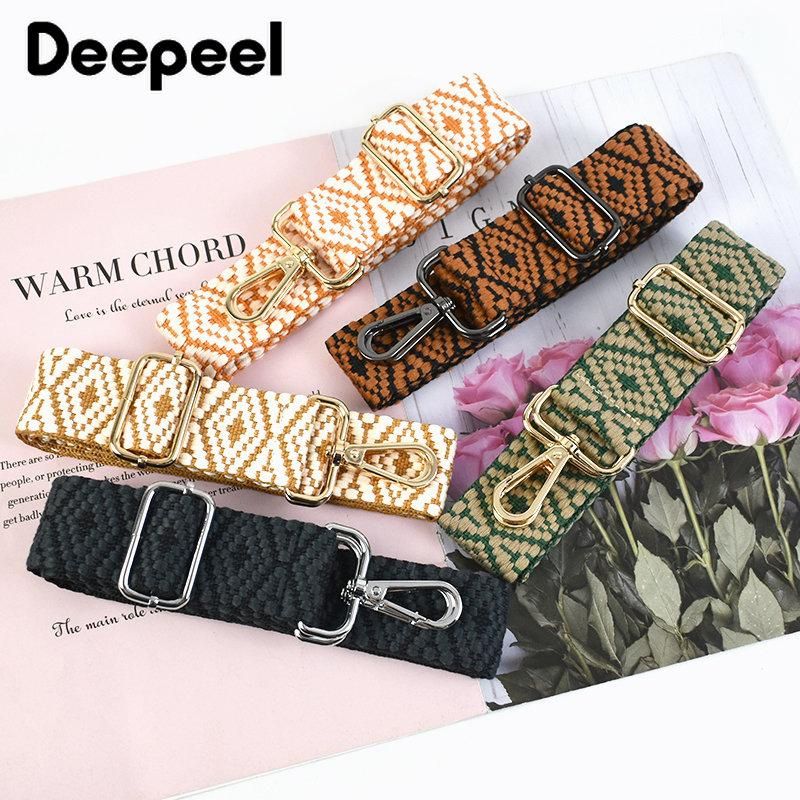 1Pc Deepeel 3.8cm Wide Bag Shoulder Strap 75~130cm Adjustable Webbing Straps Women's Crossbody Replacement Bags Belt Accessories