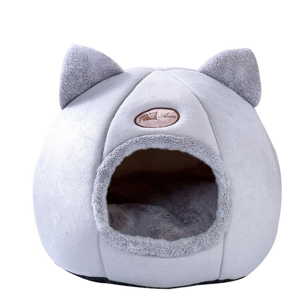 Cat Litter Semi-enclosed Warm Dog Litter Winter Plus Velvet