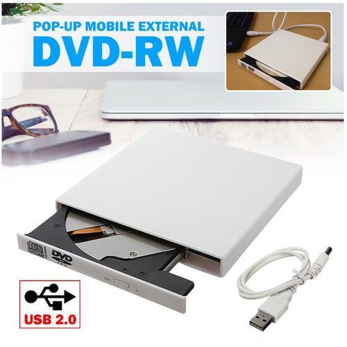 USB 2.0 External DVD-RW CD-RW CD DVD ROM Player Drive