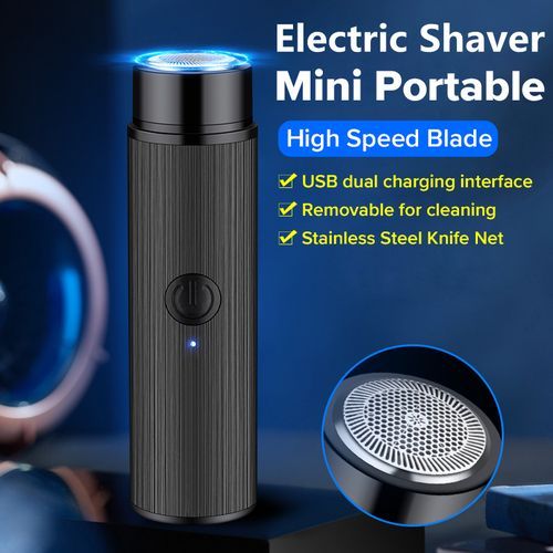 Mini Portable Traveling Waterproof USB Charging Electric Rotary Shavers Floating Wet And Dry Dual