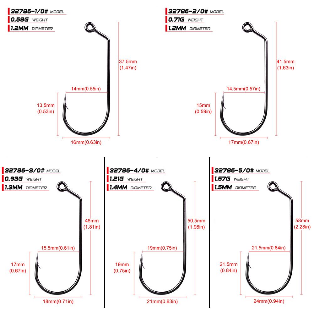 100pcs Fishing Hooks High Carbon Steel Barbed Hooks Extra
