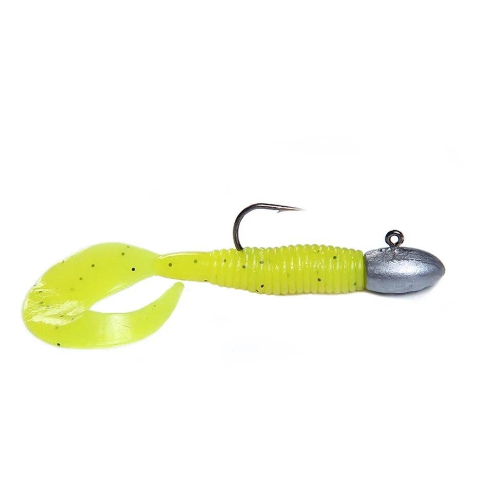 GoByGo 20Pcs/Lot Exposed Lead Jig Head 27mm 3g Barbed Hook Soft Lure Jigging Hook Fishing Hooks Fishing Tackle WLH004