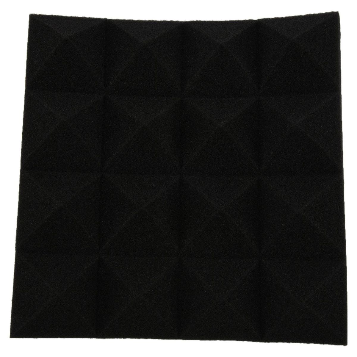 25X25X5Cm Soundproof Sponge,Acoustic Foam Panel Stop Absorption Studio Ktv Sound For Home Decor Art Bedroom Bathroom Living Room Tv Background(Black)
