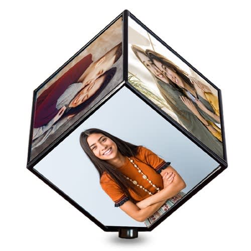 Personalised Photo Frame & Rotating Cube