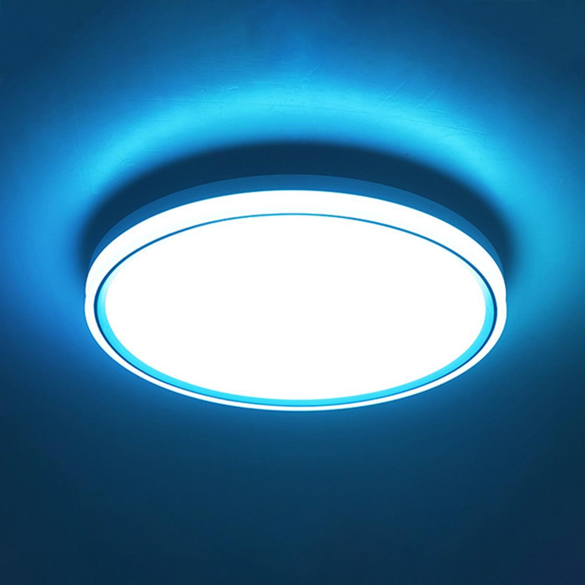 Intelligent Ceiling Lamp Round Rim Luminous WIFI BT Remote Control RGBCW Dimmable Voice Control Living Room Bedroom Lamp