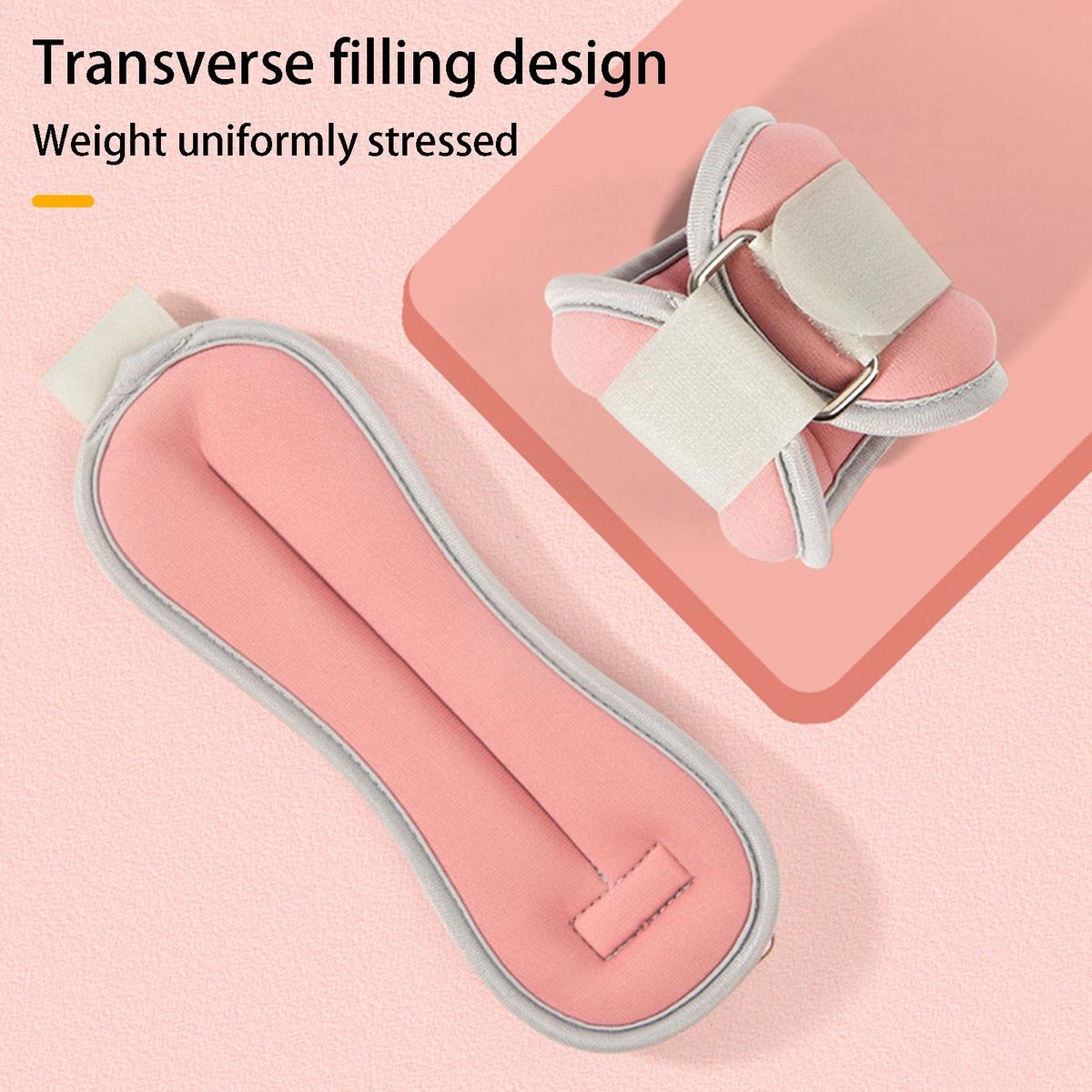 2Pcs Iron Sand Sandbags Sports Running Sandbags Pink