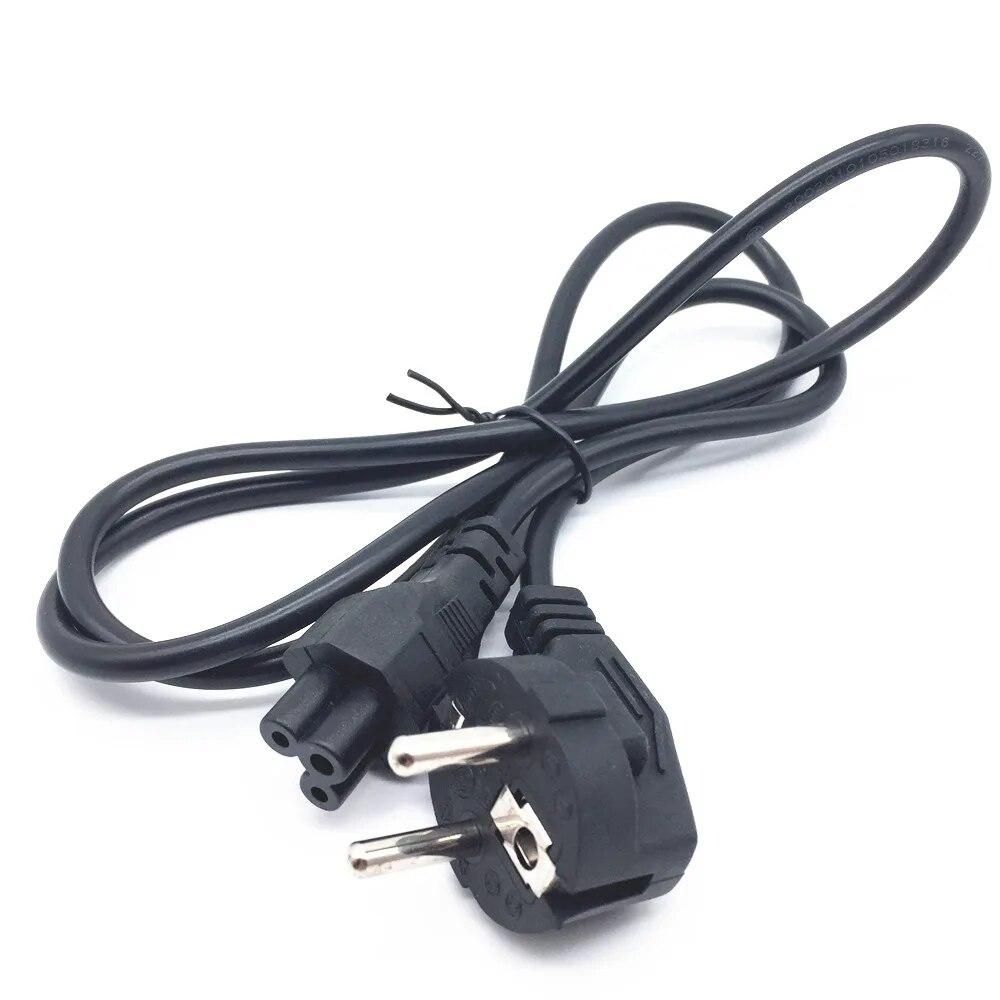 3Prong AC Power Cord EU Adapter Lead for Laptop HP Lenovo Sony Toshia DELL CABLE