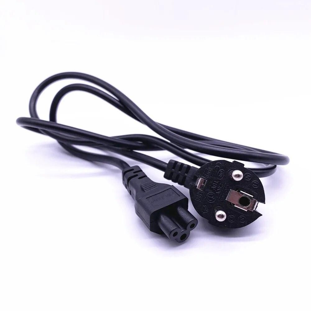 3Prong AC Power Cord EU Adapter Lead for Laptop HP Lenovo Sony Toshia DELL CABLE