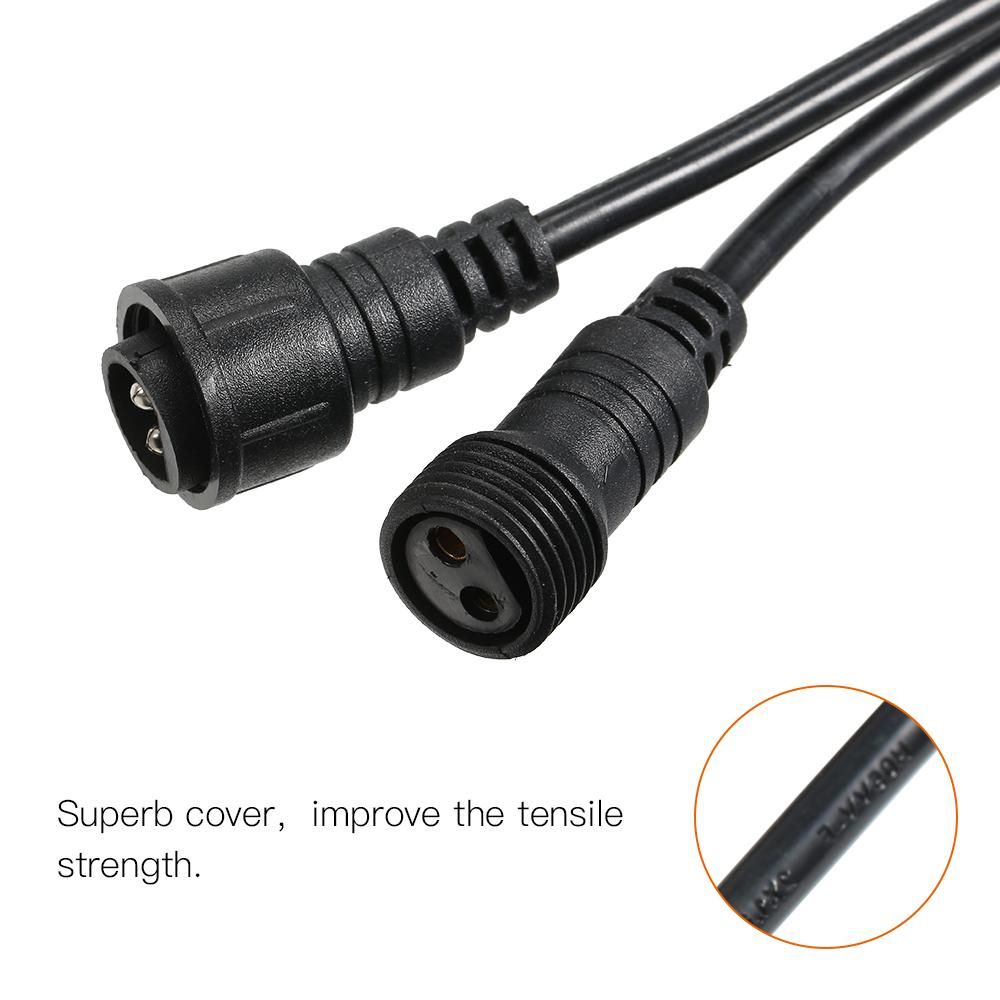 Tomshine Extension Cable Cord Wire 3Meters/ 9.8Feet IP65 Water Resistance AC85-265V Maximum Power 1400W for String Light