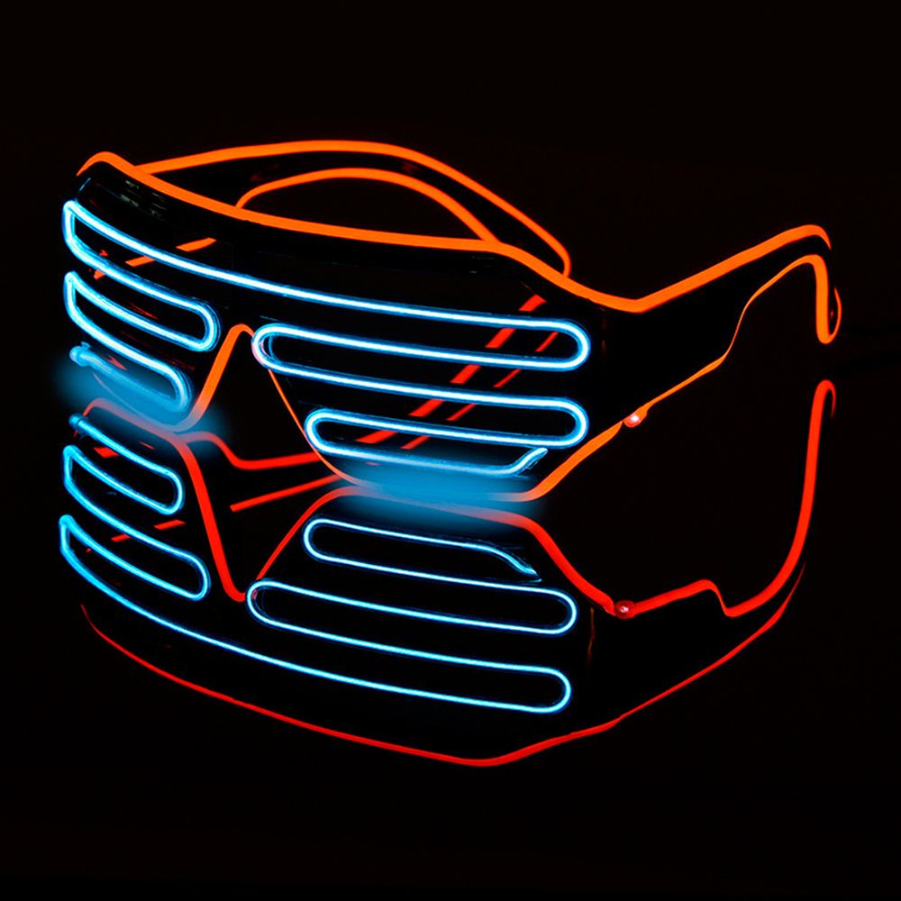 LED Glasses Glowing Halloween Luminous Neon Christmas Party