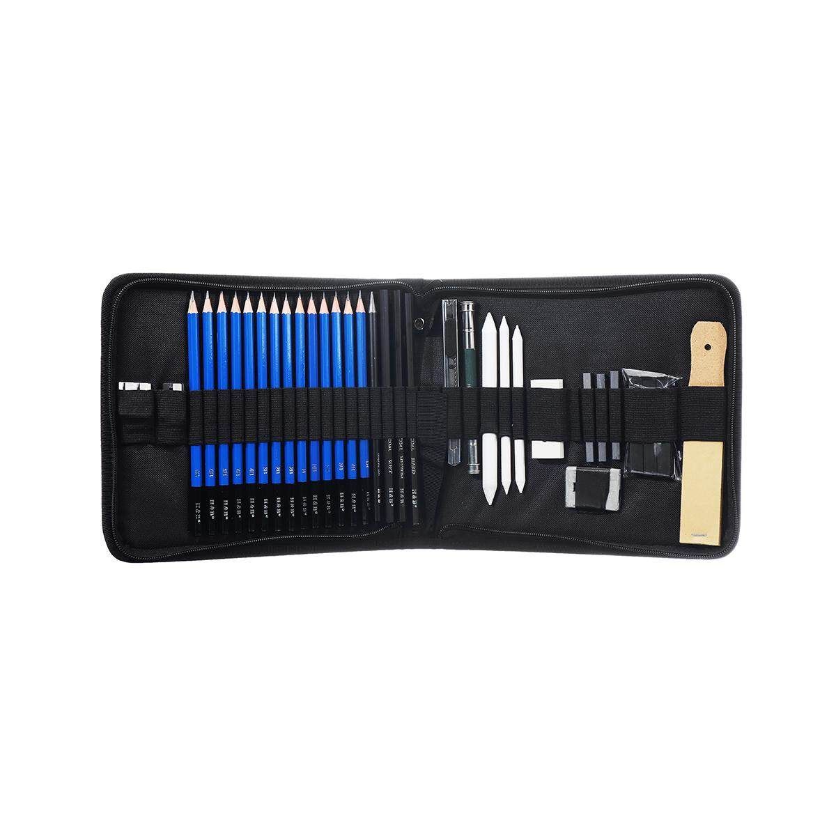 40Pcs Professional Drawing Artist Kit Set Pencils Sketch Charcoal Art Tools