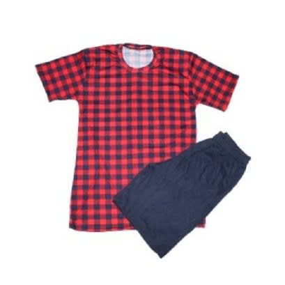 Mauton Burberry T-shirt And Navy Blue Short