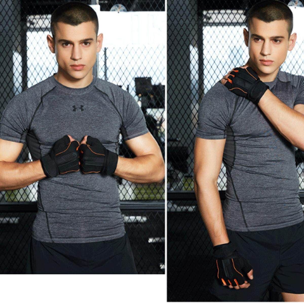 Body Building Fitness Gym Wear Weight Lifting Cycling Workout Training (L) L