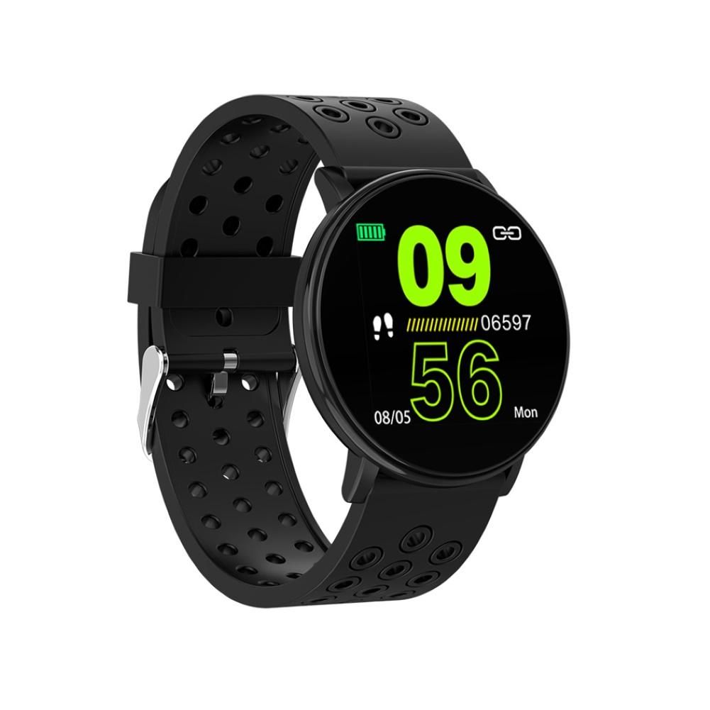 L8 1.3Inch Round Screen Heart Rate Sleep Monitor Smart-Black