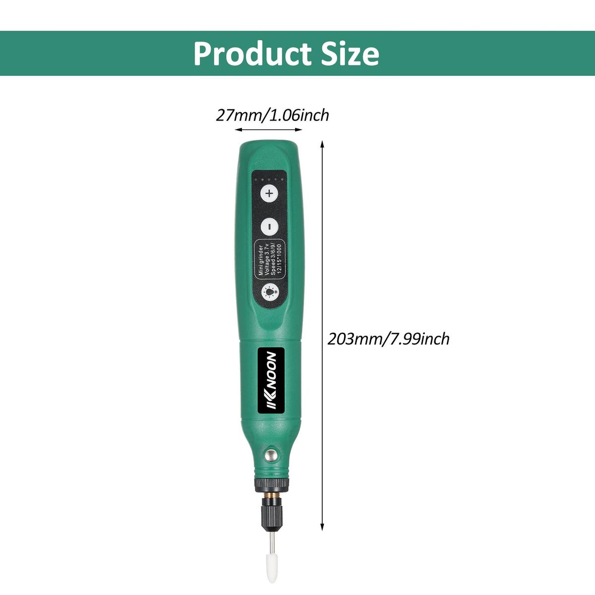 Cordless Rotary Tool 3.7V Li-Ion Power 5 Variable Speed USB Charging Multi-Purpose for Light-Duty DIY Crafting Polishing Jade Pet Nail Sharpening