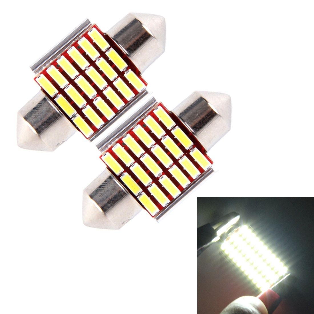 2 PCS Bicud Car Door Lights LED Reading Lamp