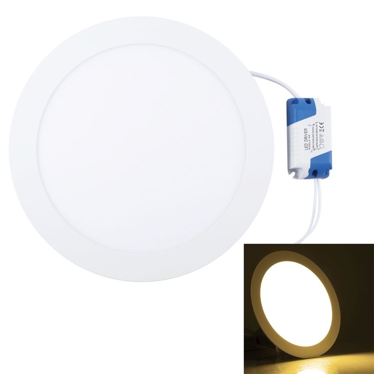18W 22.5cm Round Panel Light 90 LED SMD Lamp With Driver