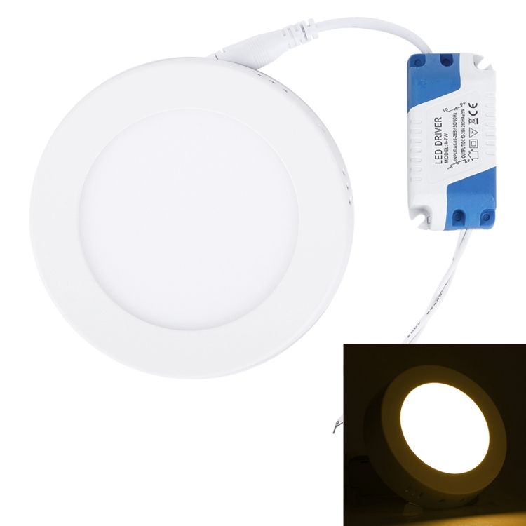 6W Round LED Surface Panel Light Lamp With LED Driver