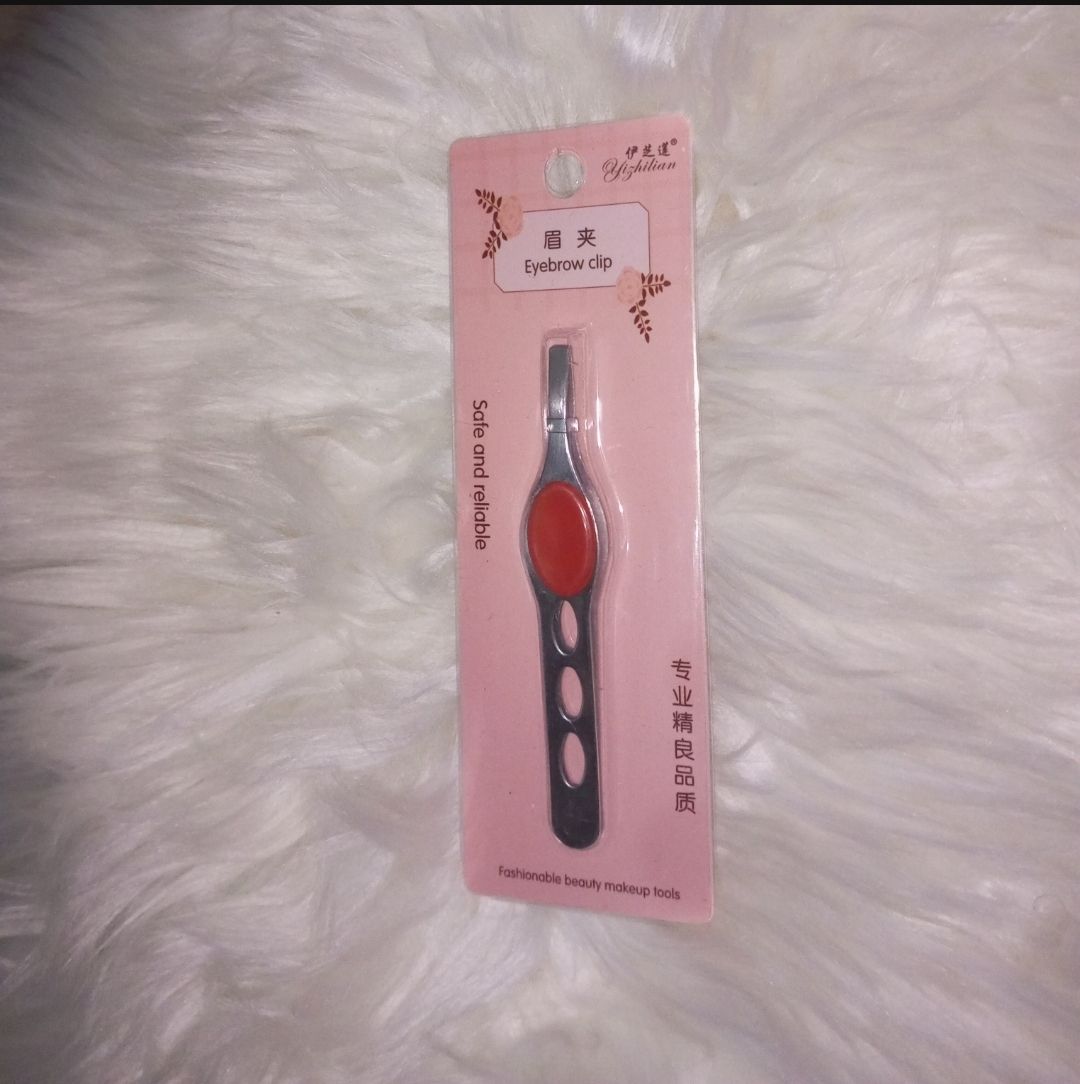 Stainless Steel Hair Removal Eye-lashes Eyebrow Clip Tweezers
