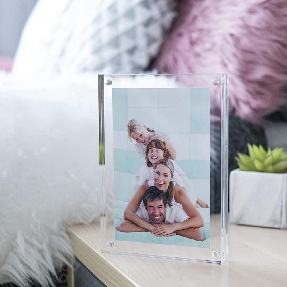Acrylic Picture Frame,5X7 Inch Acrylic Photo Frame,Desktop