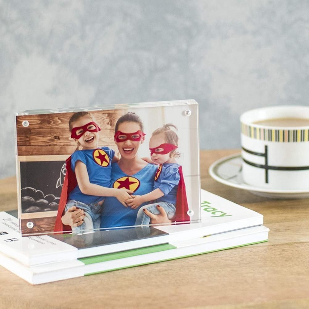Acrylic Picture Frame,5X7 Inch Acrylic Photo Frame,Desktop