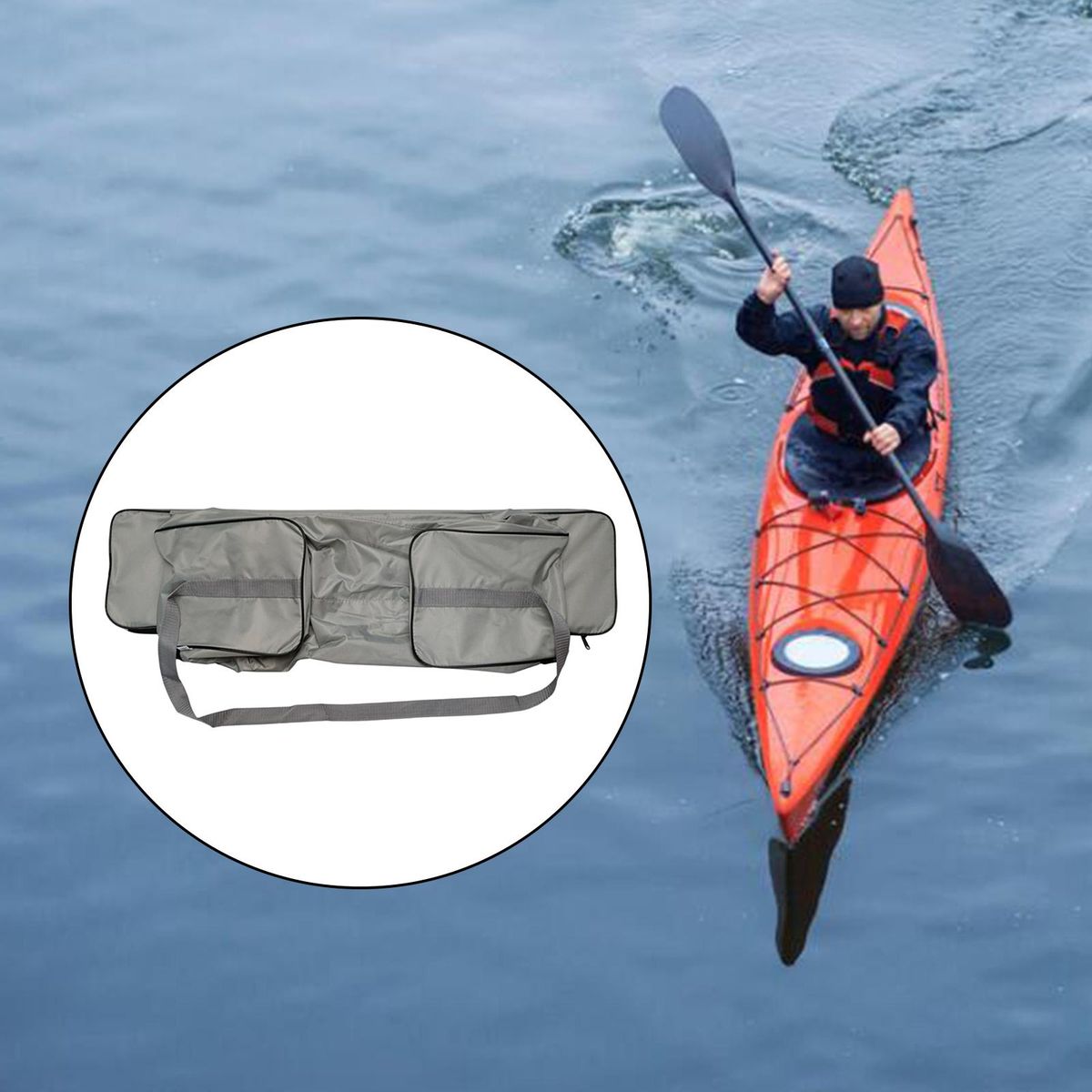 Portable Canvas Kayak Storage Bag Kayaking Inflatable
