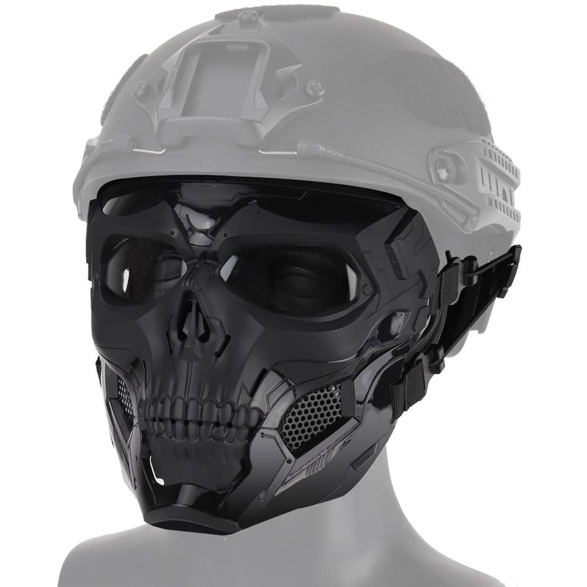 Face Mask Outdoor Hunting Protective Full Face Masks Black