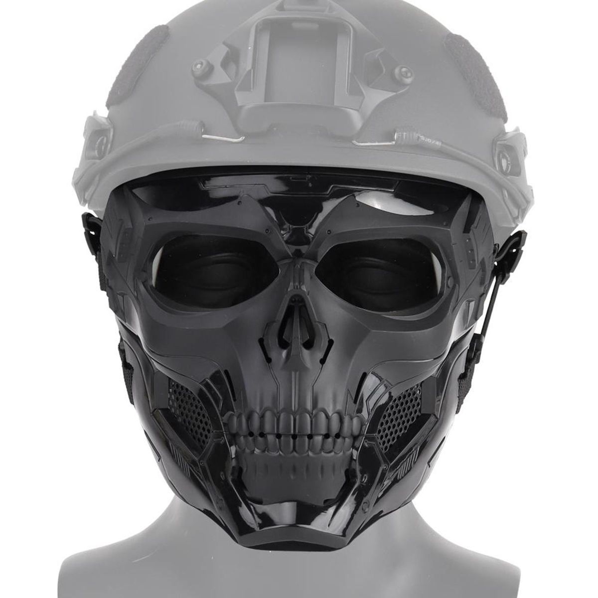 Face Mask Outdoor Hunting Protective Full Face Masks Black