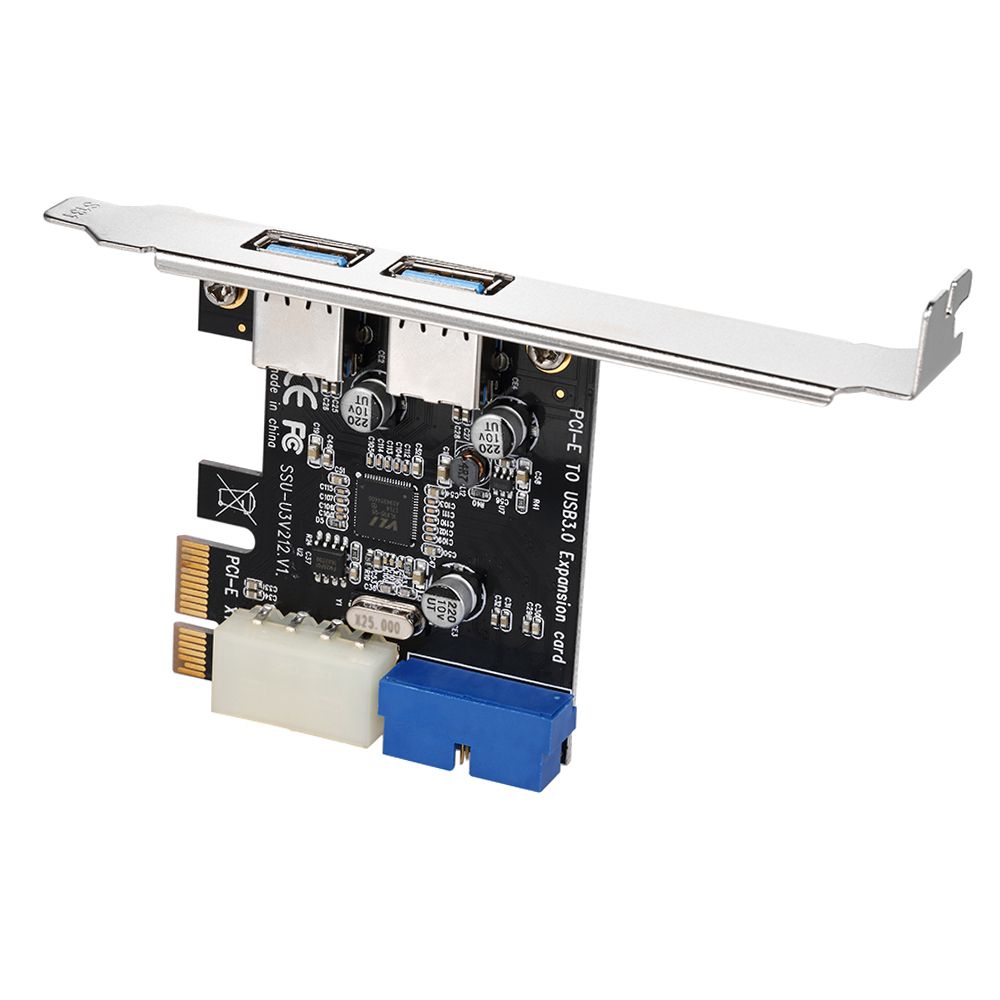 SuperSpeed 2-Port USB 3.0 PCI-E PCI Express 19-pin USB3.0