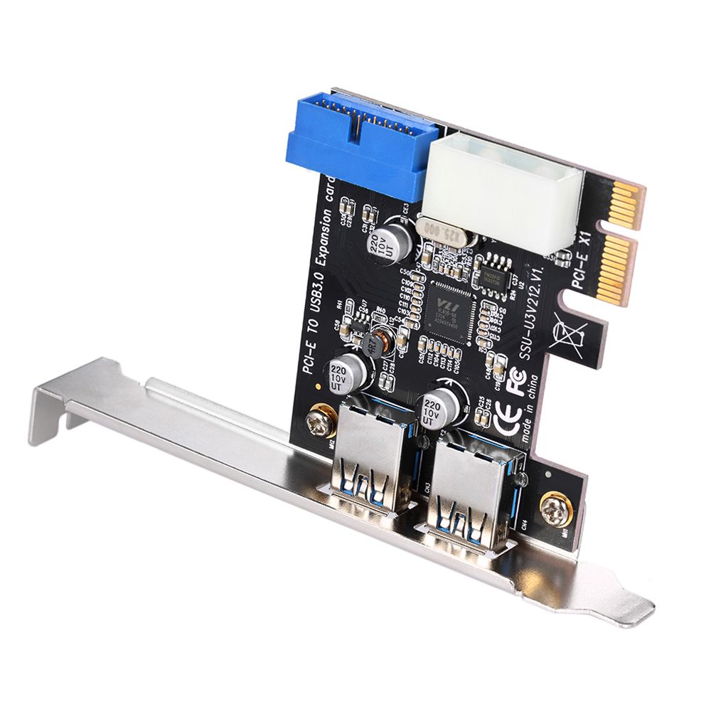 SuperSpeed 2-Port USB 3.0 PCI-E PCI Express 19-pin USB3.0