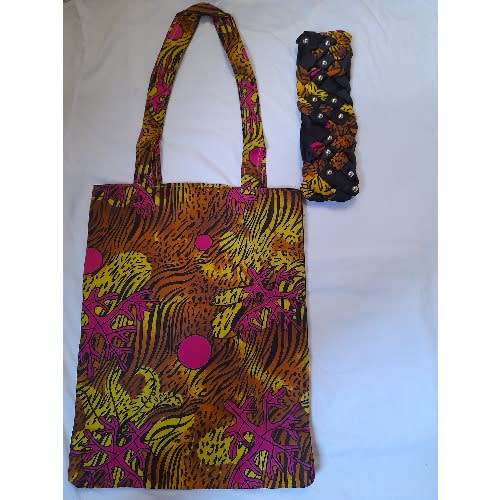 Ankara Tote Bag + Hairband