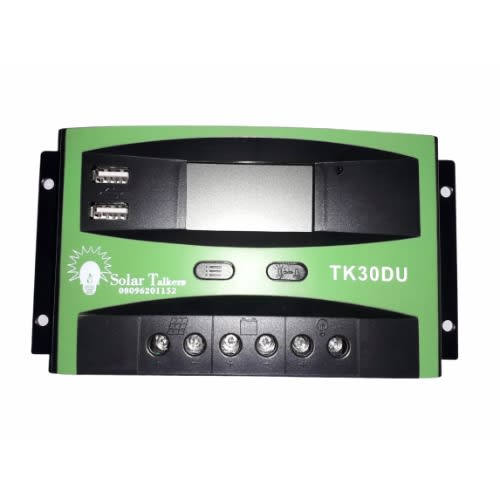 Solar Charge Controller-12V/24V 30A PWM+Dual USB Port