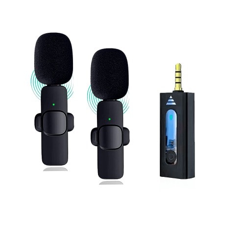 K35 Dual Mic Wireless  Karoke Microphone For Speakers
