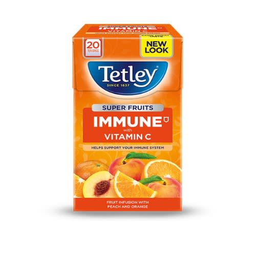 Tetley Super Fruits  - Immune With Vit C - Peach And Orange