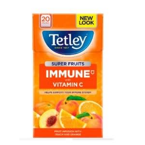 Tetley Super Fruits  - Immune With Vit C - Peach And Orange