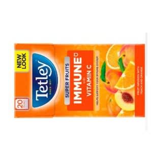 Tetley Super Fruits  - Immune With Vit C - Peach And Orange