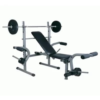 Weight Lifting Bench With 50kg Weight & Bar