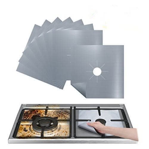 Non-stick Gas Range Stove Top Burner Cover - 4pcs