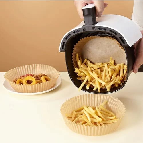 Heat Resistant Air Fryer Disposable Lining Papers - 50pcs