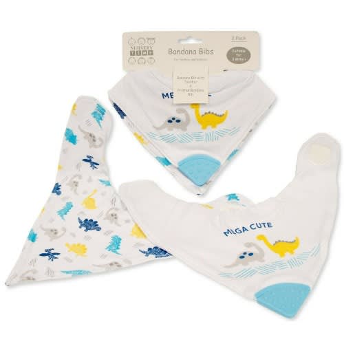 Bandana  Dribble Dinosaur Teething Bib 2pack