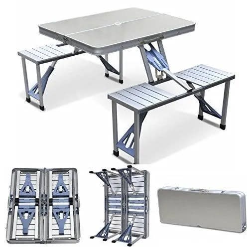 Outdoor Folding Aluminum Picnic Table