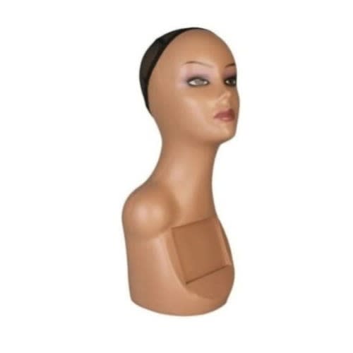 Mannequin Head For Wigs Turban Caps, Gele Display