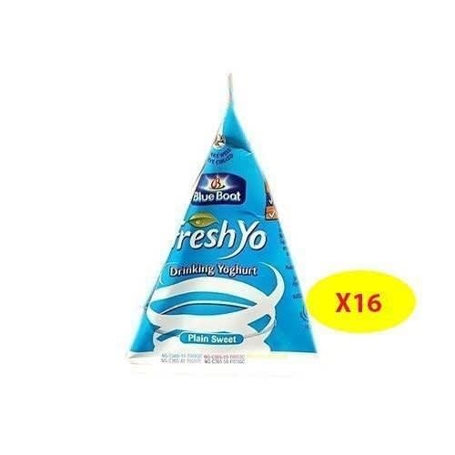 Fresh Yo Yoghurt ( Plain Sweetness)  - 16 pcs X 115ml