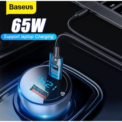 65w Car Charger Usb 20w Pd Typec To Type C Charger Cable